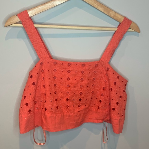 Free People Eyelet Crop Top - Picture 2 of 6